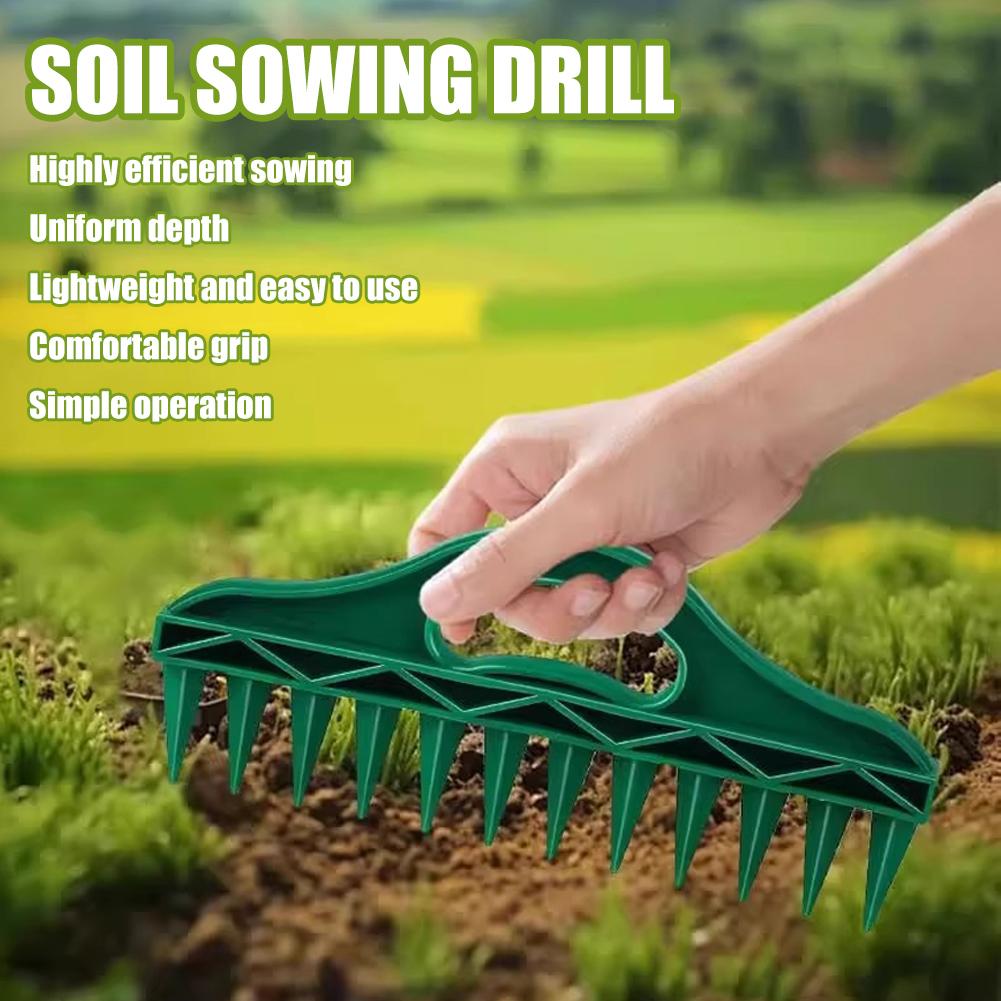 Gardening Tools Hand - Manual Soil Seeds Spreader Puncher for