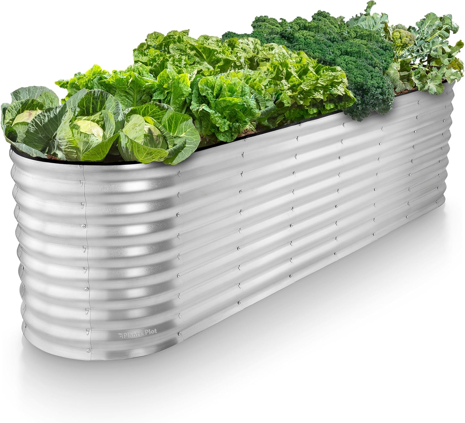 Gardening Tools Box - Galvanized Raised Garden Bed 8x2x2 ft