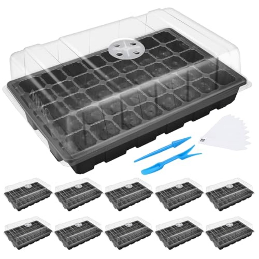 Propagation Tray Dome - Seedling Trays Seed Starter Tray 10-Pack