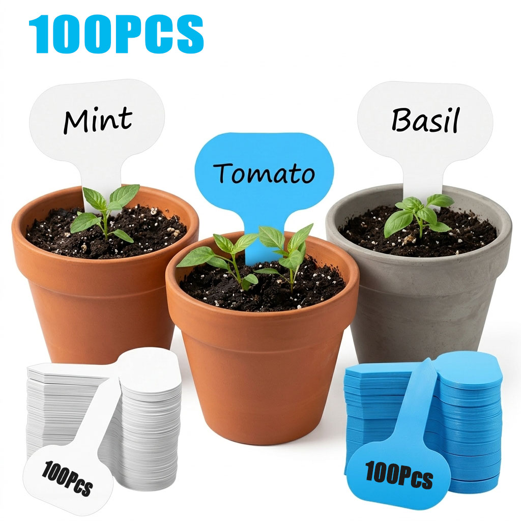 Garden Label Marker - 100PCS Garden Plant Labels Plastic Plant