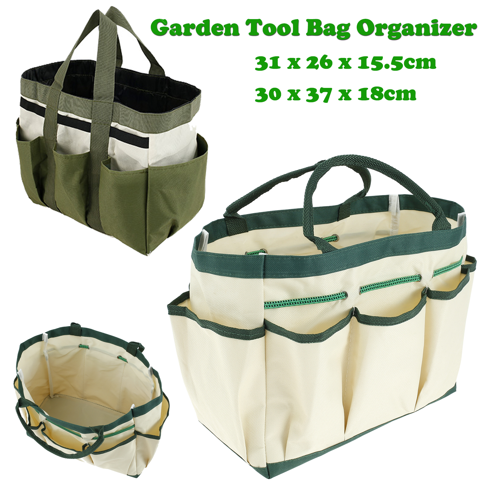 Gardening Tools Organiser - Garden Tool Bag Organizer with 8