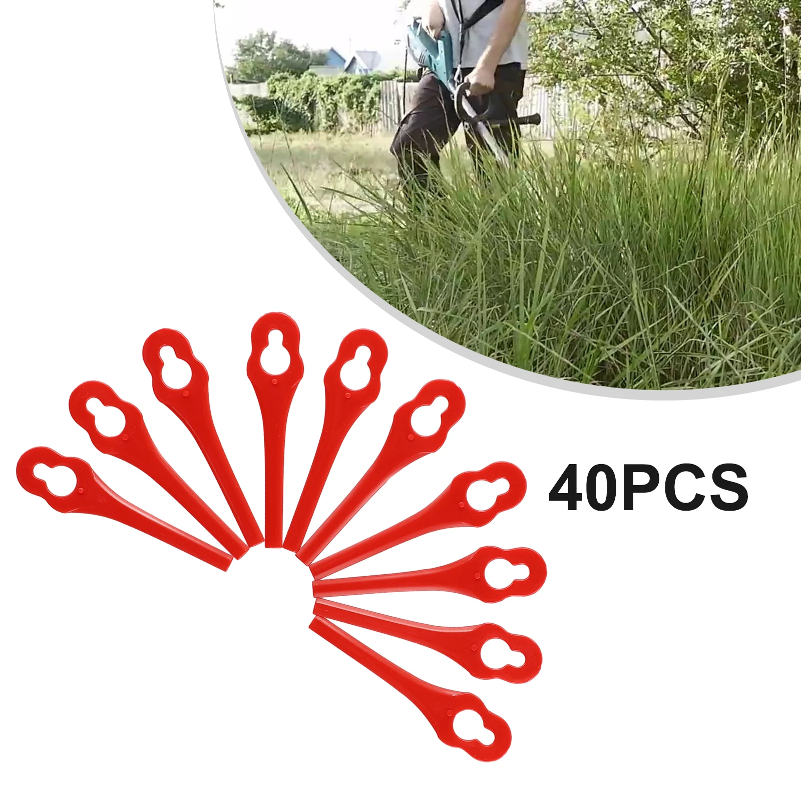 40pcs 83mm Plastic Blades For  - مراجعة Gardening Tools Lidl وسعره