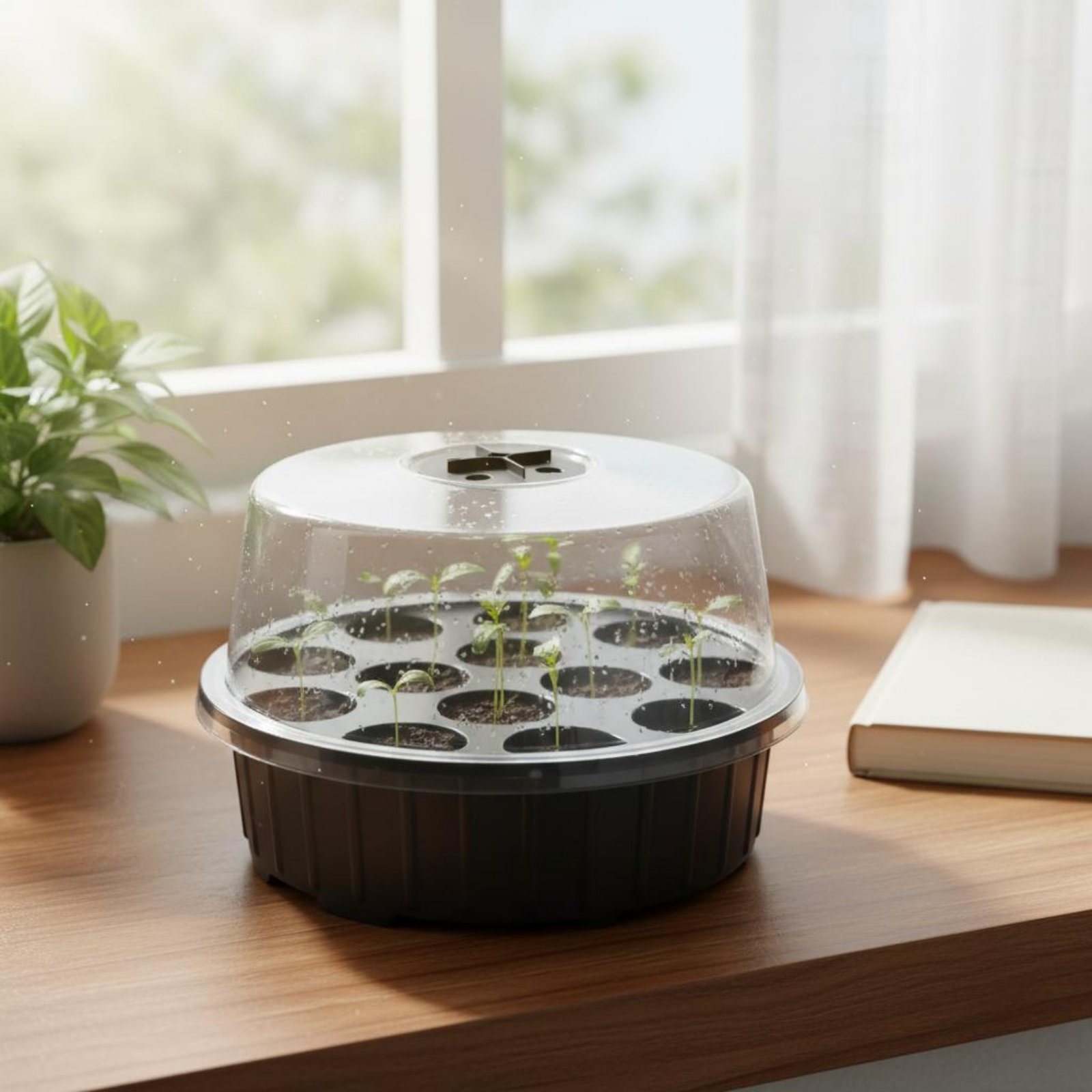 3 Pieces 13-Hole Seed Tray Moi - مراجعة Propagation Tray Dome وسعره