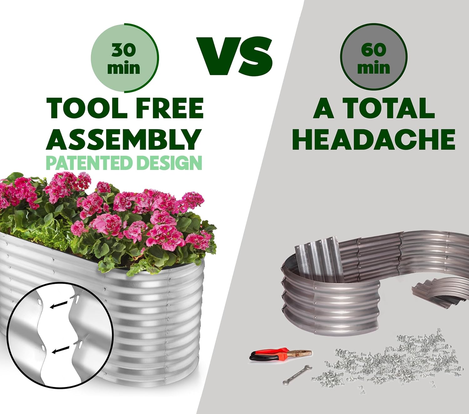 Galvanized Raised Garden Bed 8 - مراجعة Gardening Tools Box وسعره