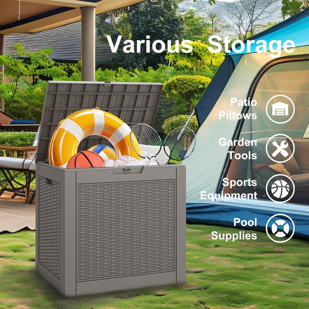 31 Gallon Waterproof Outdoor S - مراجعة Gardening Tools Box وسعره