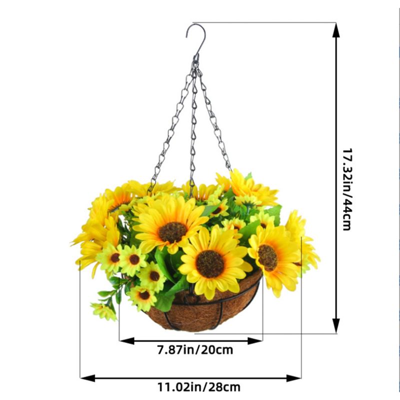 MALL Artificial Hanging Flower - مراجعة Gardening Tools Yellow وسعره