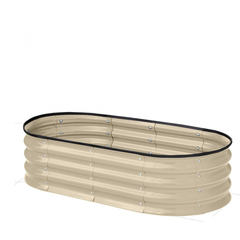 1PCS Oval-shaped Galvanized St - مراجعة Gardening Tools Box وسعره