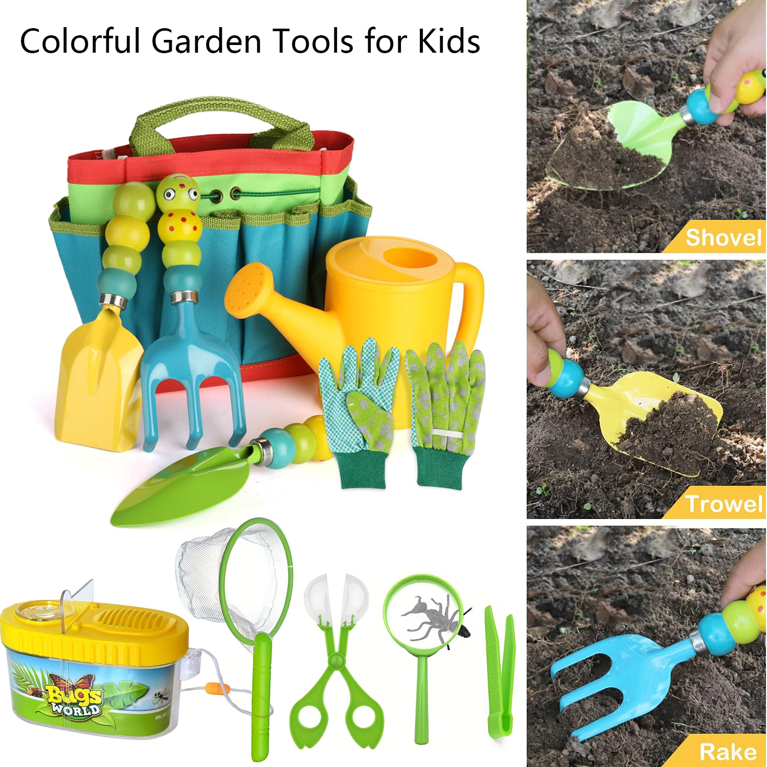 Colorful Garden Tools Toys for - مراجعة Gardening Tools For 6 Year Old وسعره