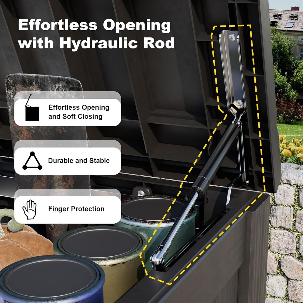 Large Outdoor Storage Box for  - مراجعة Gardening Tools Box وسعره