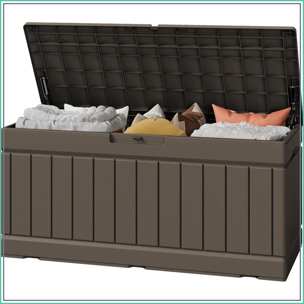 82 Gallon Outdoor Storage Box  - مراجعة Gardening Tools Box وسعره
