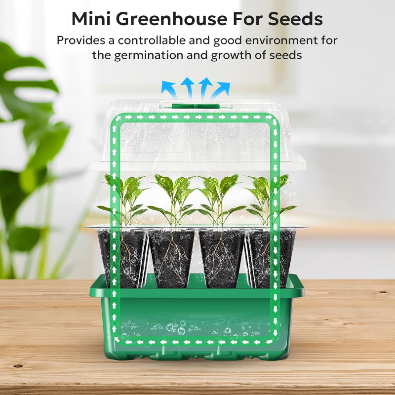 10PCS Seedling Trays Seed Star - مراجعة Propagation Tray Dome وسعره