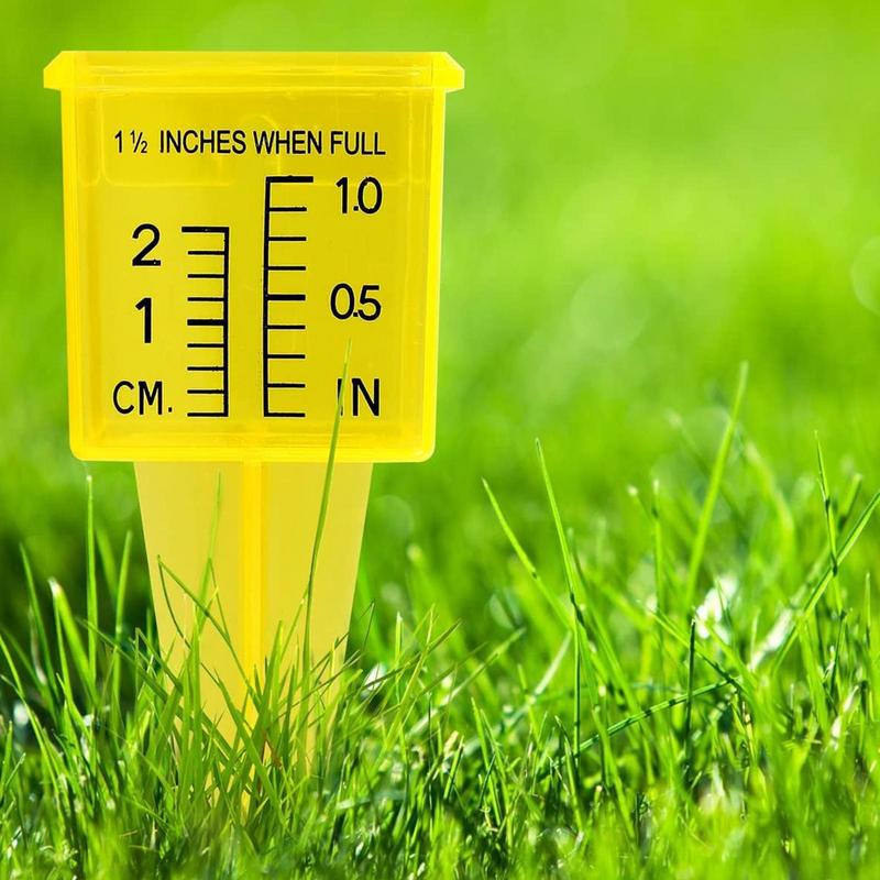 5pcs Water Rain Gauge Rainwate - مراجعة Gardening Tools Yellow وسعره