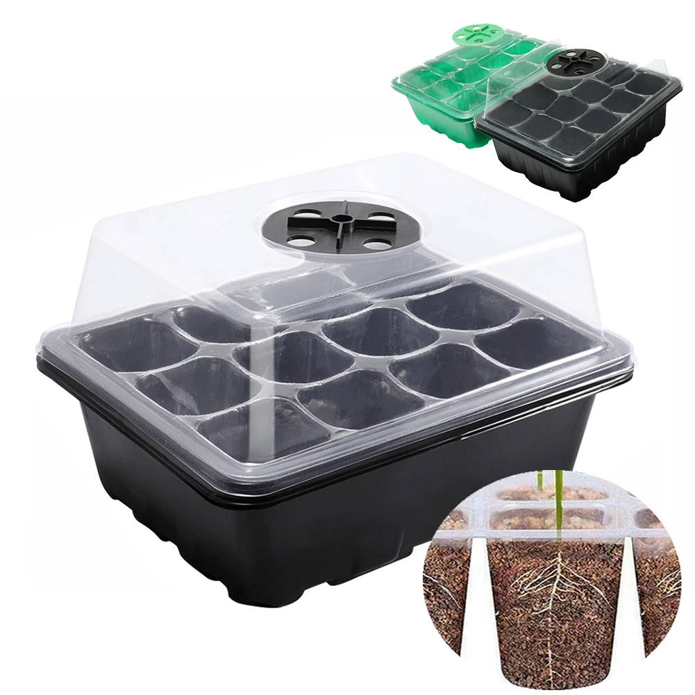 12 Holes Seed Starter Tray wit - مراجعة Propagation Tray Dome وسعره
