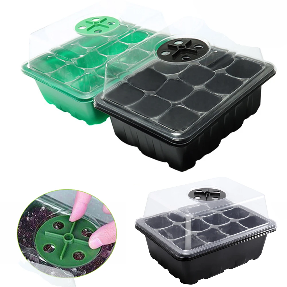 12 Holes Seed Starter Tray wit - مراجعة Propagation Tray Dome وسعره