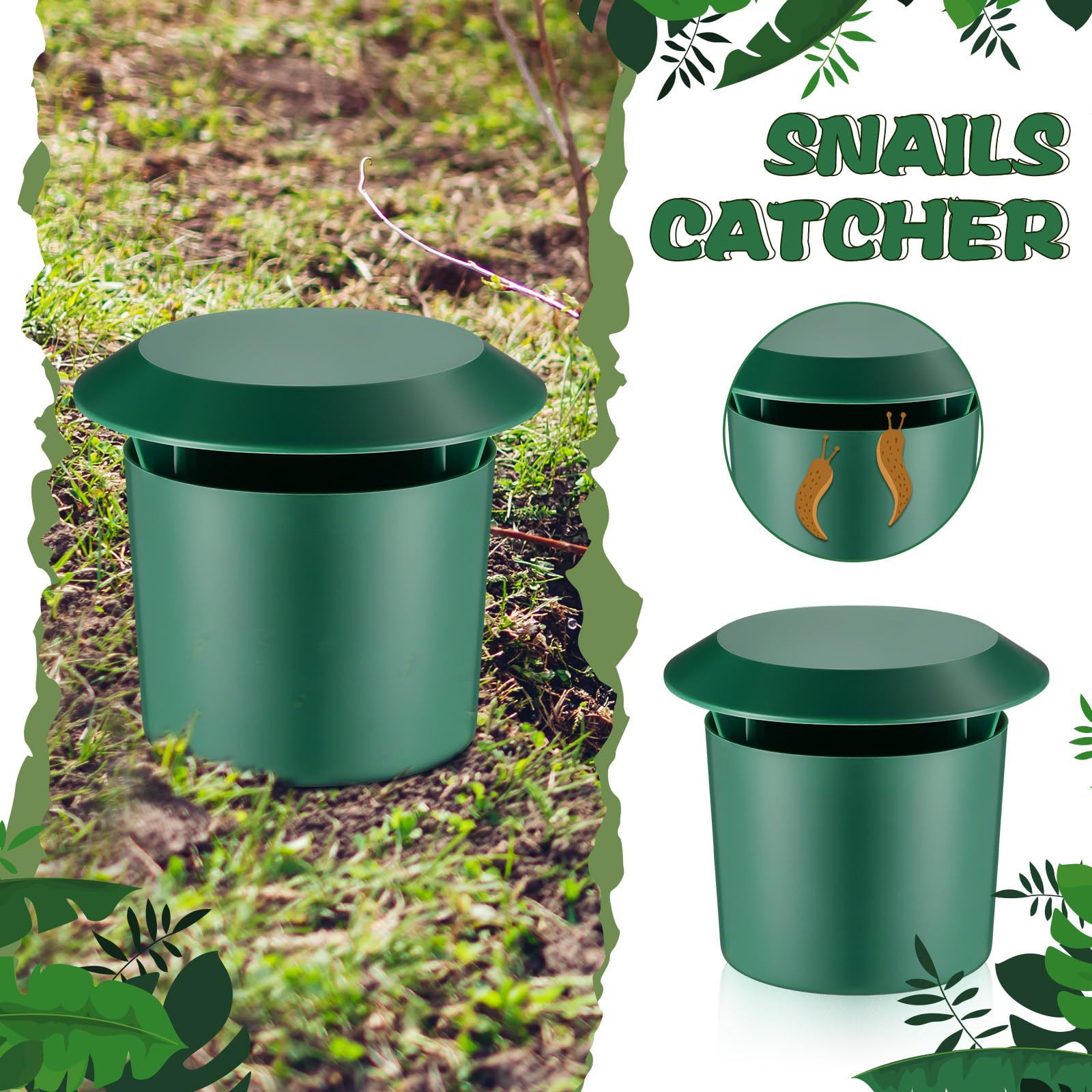 Plastic Snail Trap Cage, Reusa - مراجعة Gardening Tools Organiser وسعره