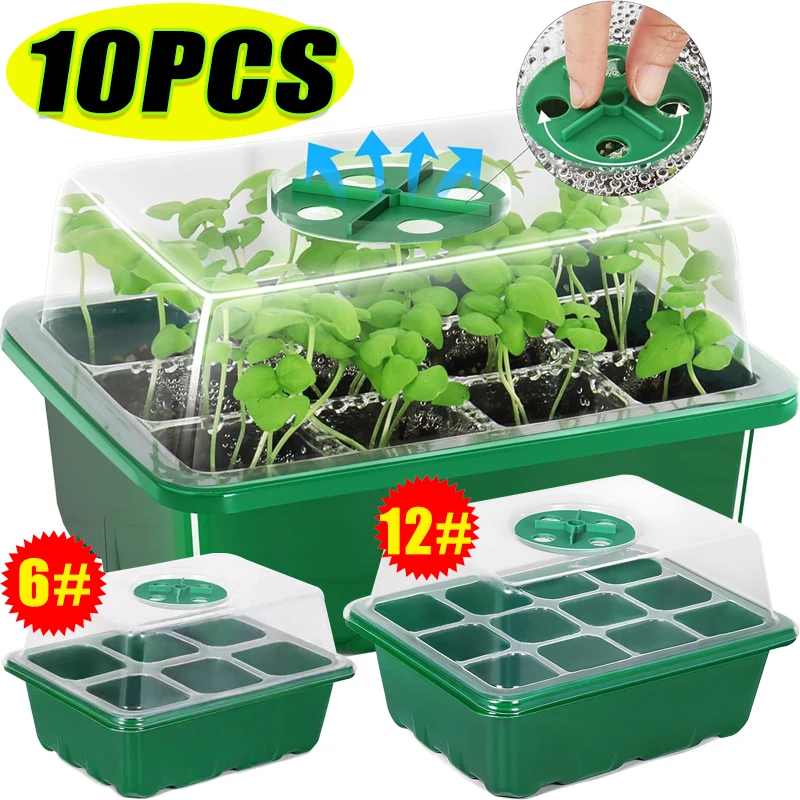 6/12 Grids Growing Starting Nu - مراجعة Propagation Tray Dome وسعره
