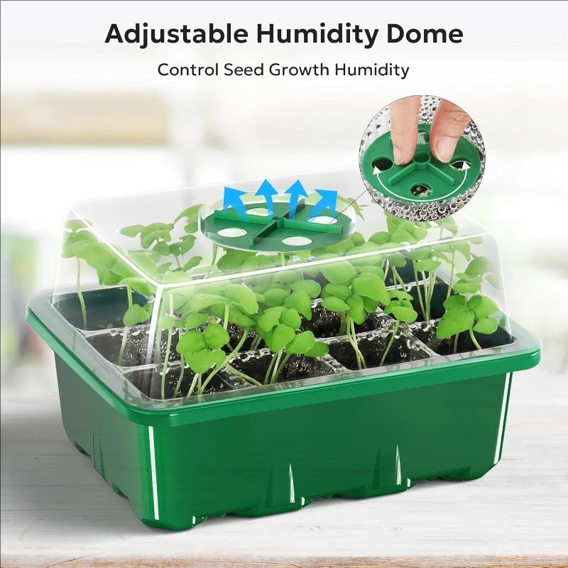 10pcs/5pcs Seedling Trays Seed - مراجعة Propagation Tray Dome وسعره
