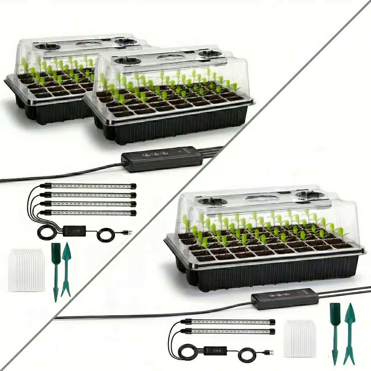 40/Cell Seed Starter Kit with  - مراجعة Propagation Tray Dome وسعره