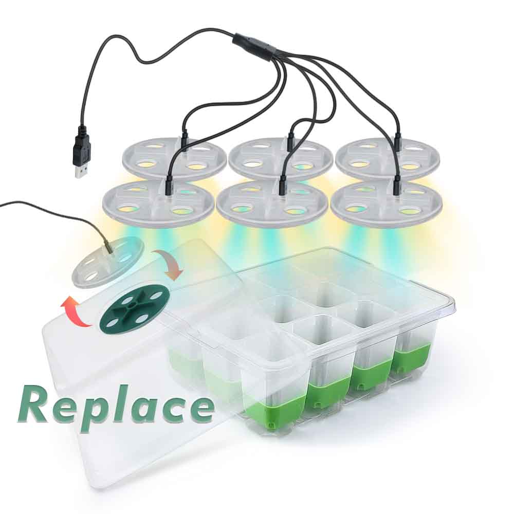 LED Grow Light Seedling Starte - مراجعة Gardening Tools Box وسعره