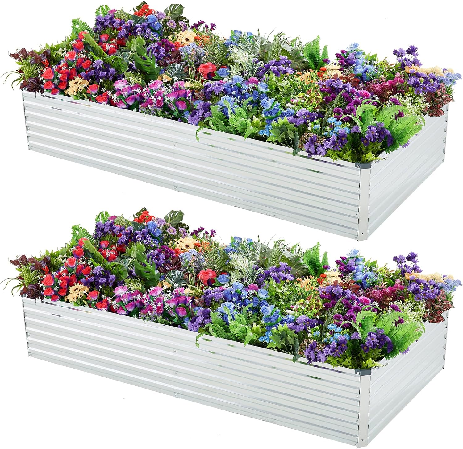 2 Pack Galvanized Raised Garde - مراجعة Gardening Tools Box وسعره