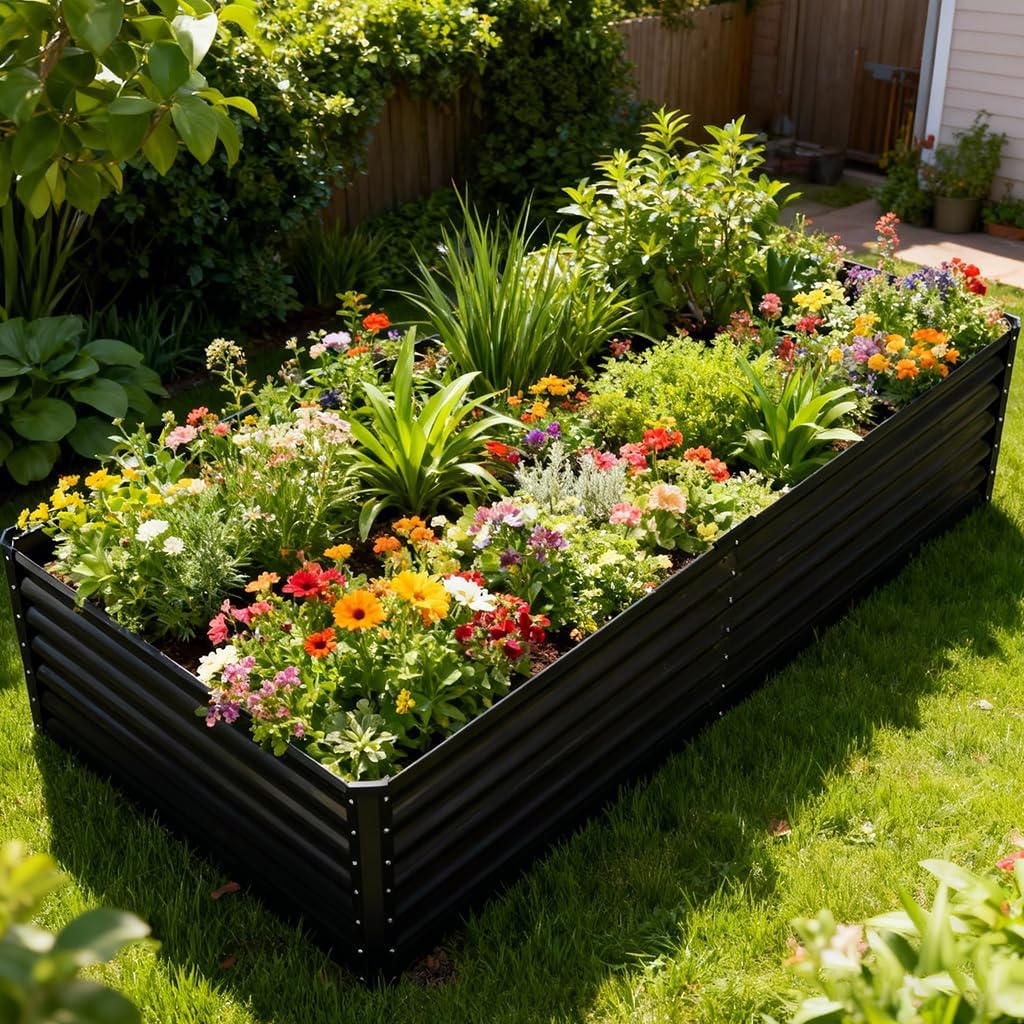 Raised Garden Bed 6x3x2ft, Gal - مراجعة Gardening Tools Box وسعره
