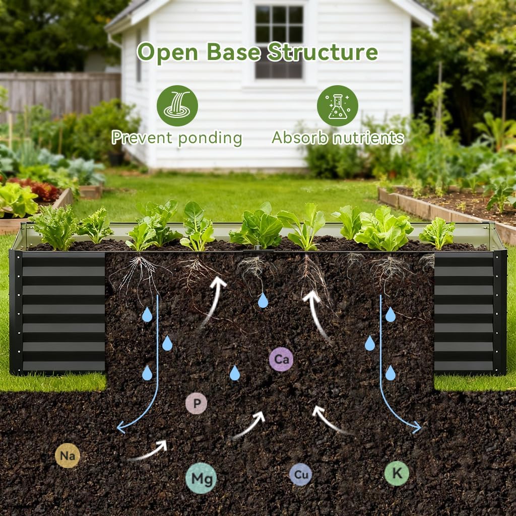 Raised Garden Bed 6x3x2ft, Gal - مراجعة Gardening Tools Box وسعره