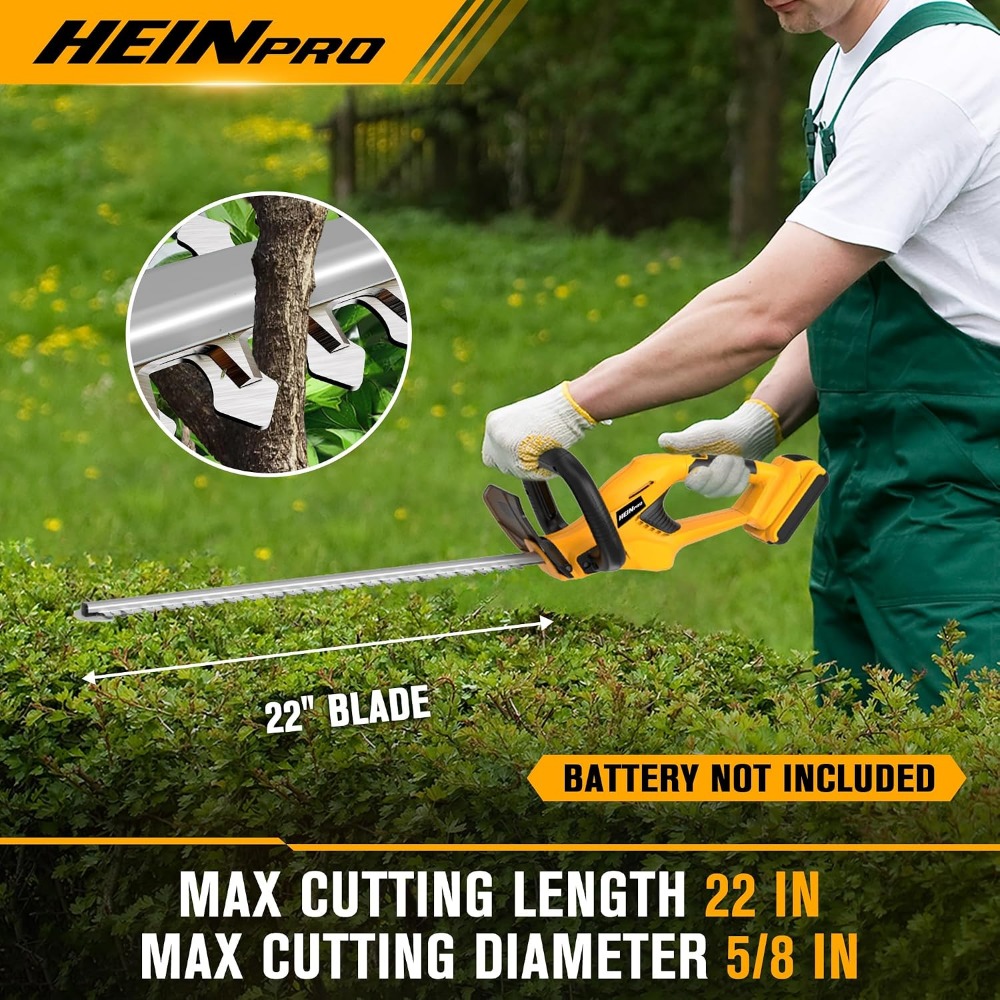 Cordless Hedge Trimmer 22-Inch - مراجعة Gardening Tools Yellow وسعره