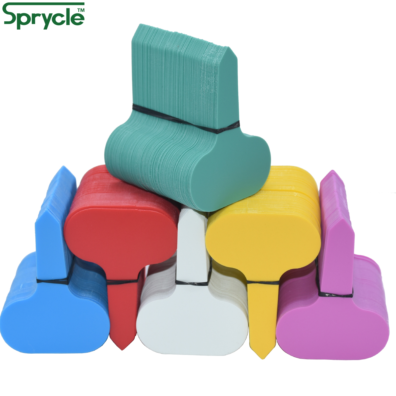 SPRYCLE 50PCS 50*70MM Colorful - مراجعة Garden Label Marker وسعره