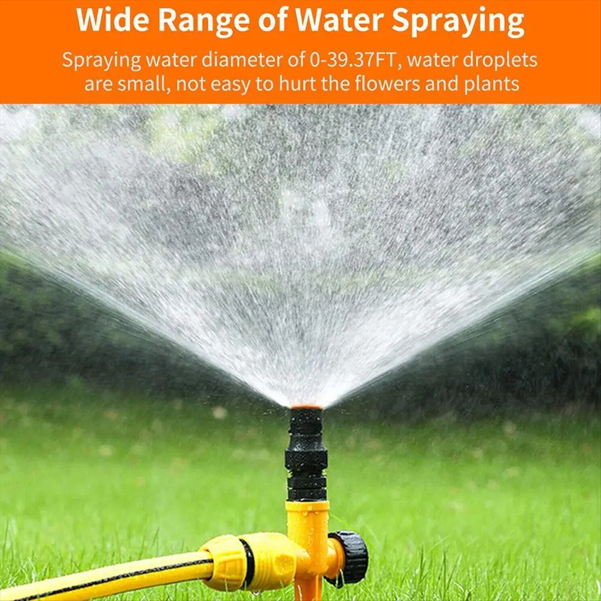 AT16 Garden Sprinkler 360° Rot - مراجعة Gardening Tools Yellow وسعره