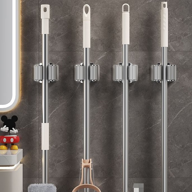 1-10Pcs Mop Broom Holder Wall  - مراجعة Gardening Tools Organiser وسعره