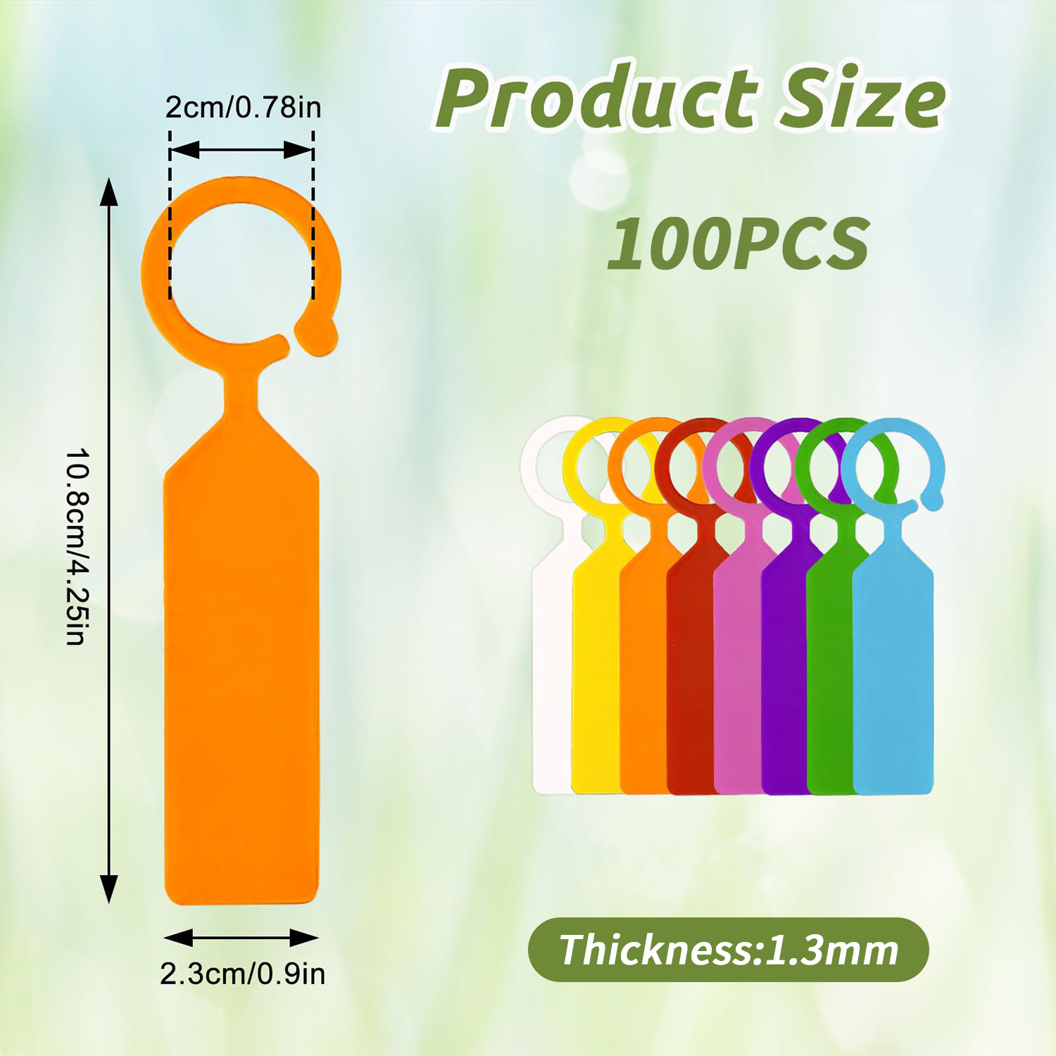 100PCS 10.7x2.3CM Plastic Gard - مراجعة Garden Label Marker وسعره