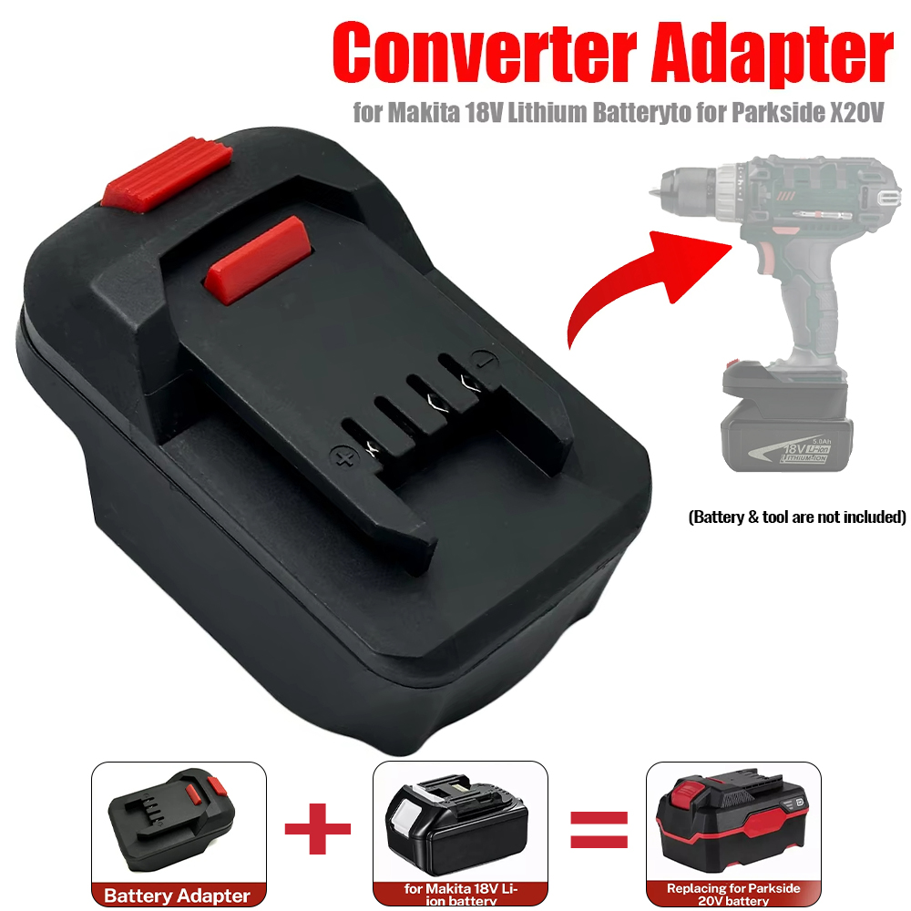 Battery Adapter Converter for  - مراجعة Gardening Tools Lidl وسعره