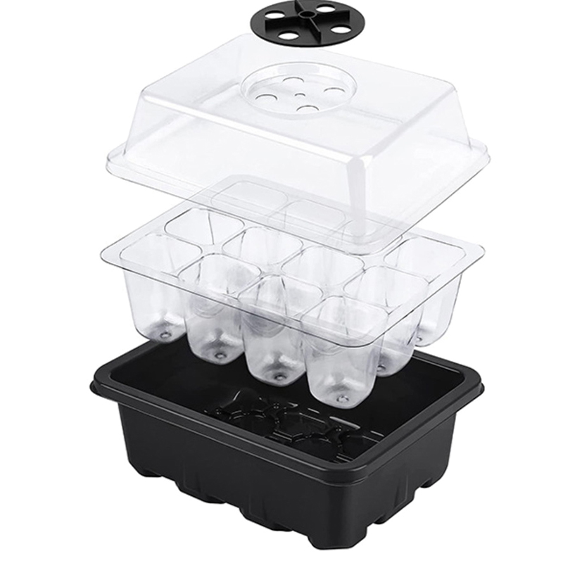 6/12 Holes Seed Starter Tray W - مراجعة Propagation Tray Dome وسعره