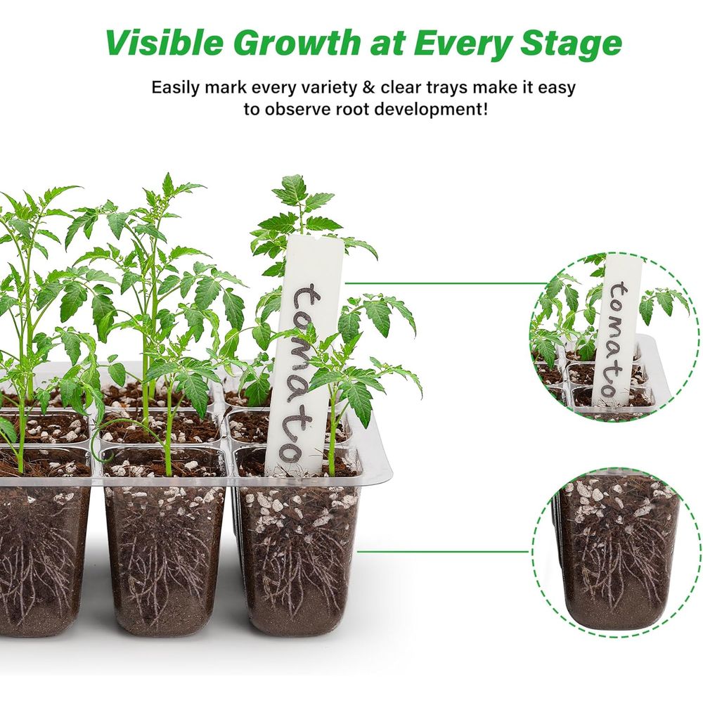 5-Pack Seed Starter Trays, See - مراجعة Propagation Tray Dome وسعره
