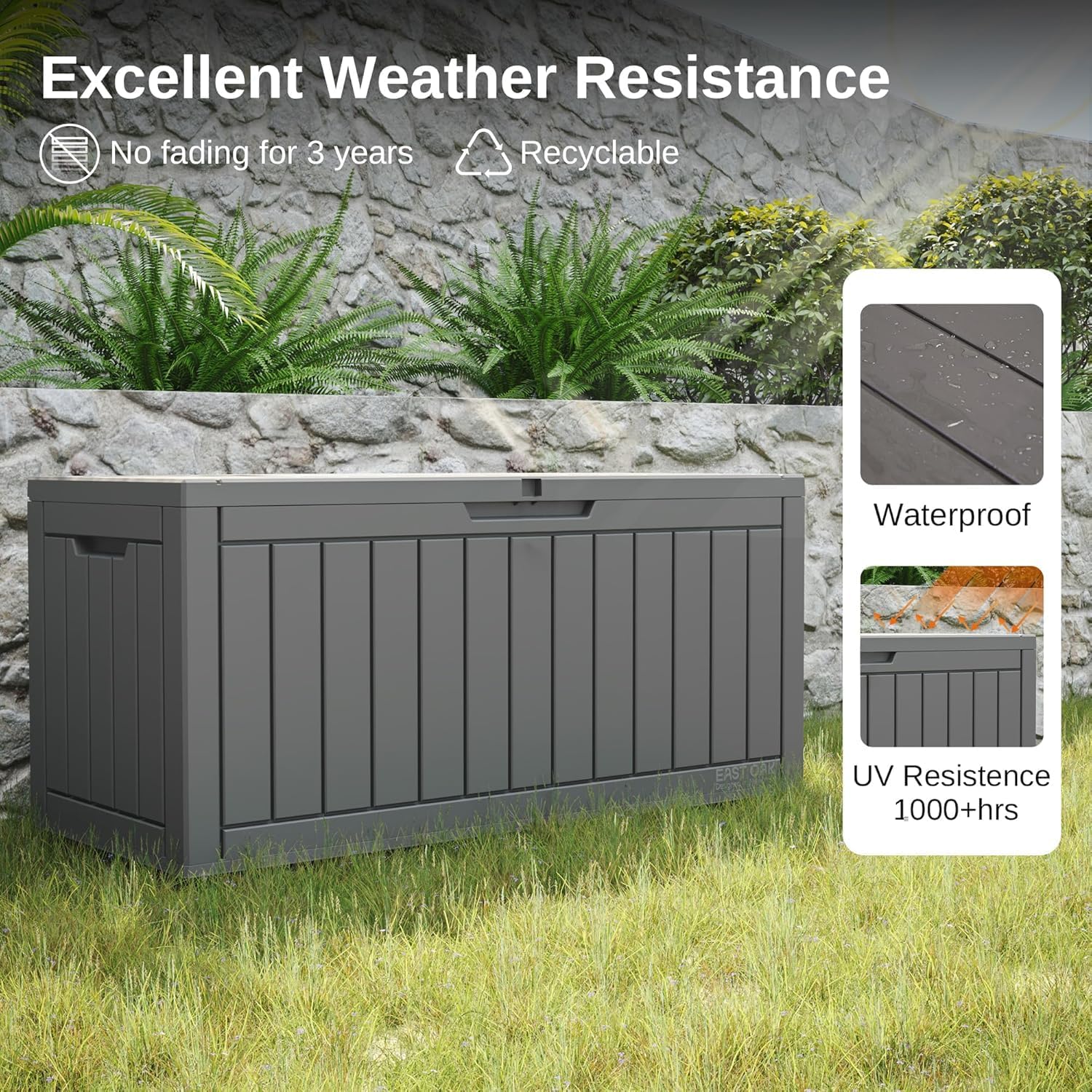 Patio Garden Tool Storage, Gre - مراجعة Gardening Tools Box وسعره
