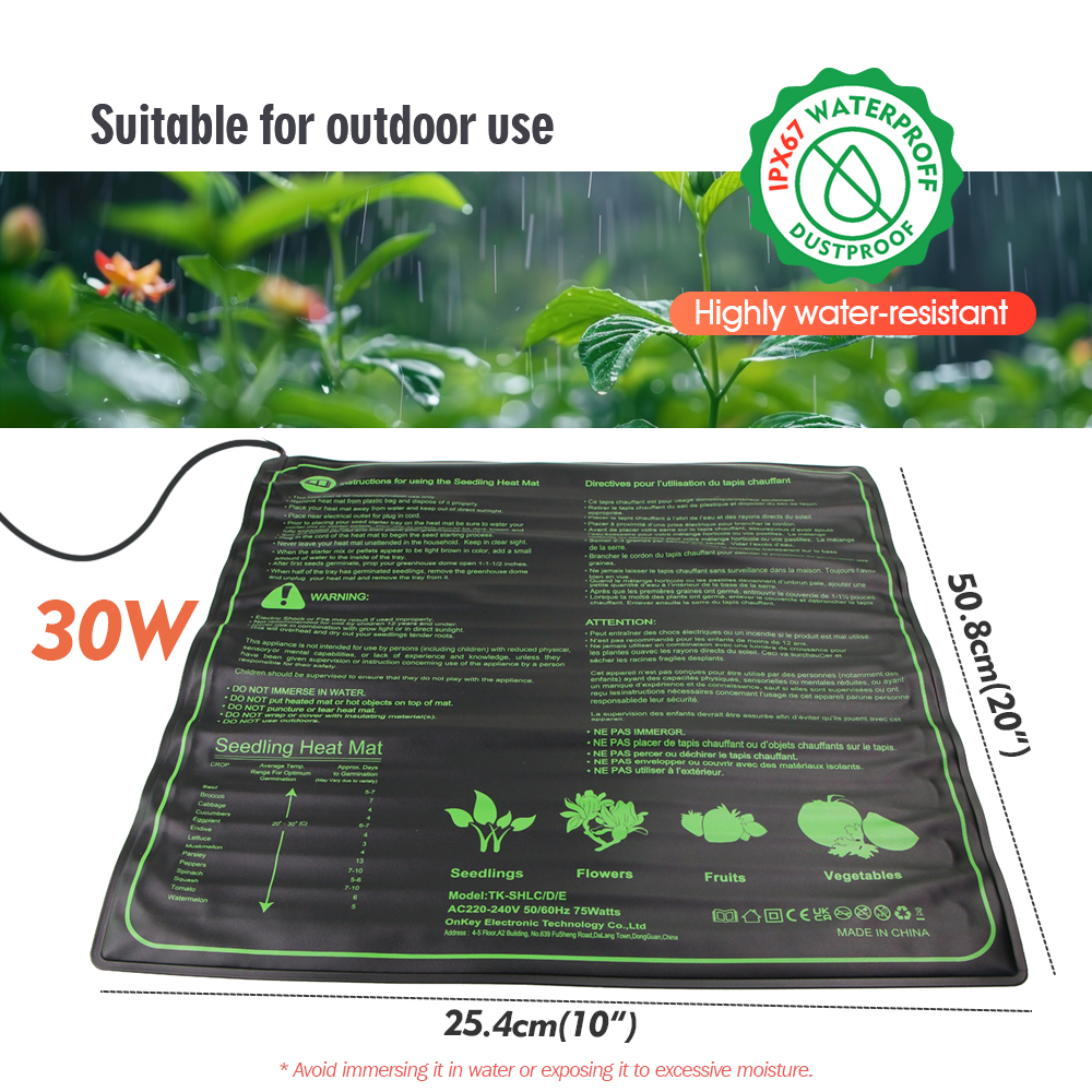Warm Seedlings Box Heating Mat - مراجعة Gardening Tools Box وسعره