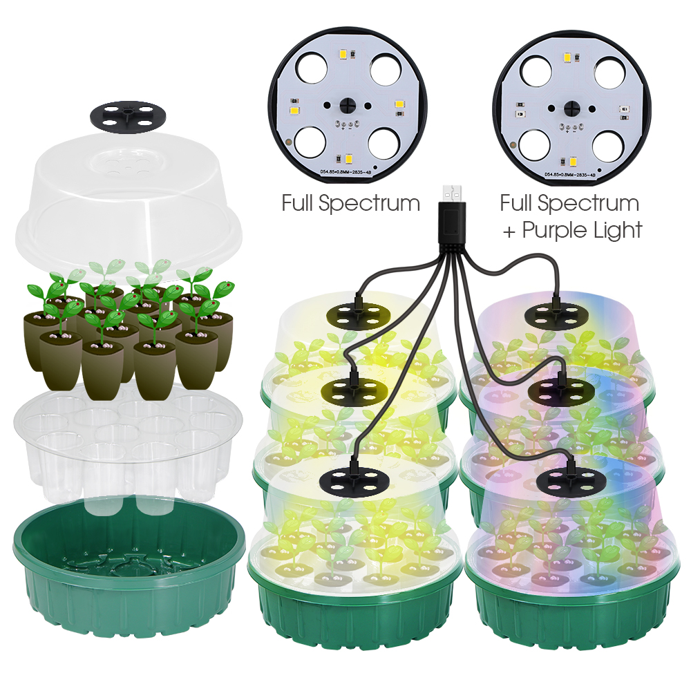 Round Seed Starter Tray with F - مراجعة Propagation Tray Dome وسعره