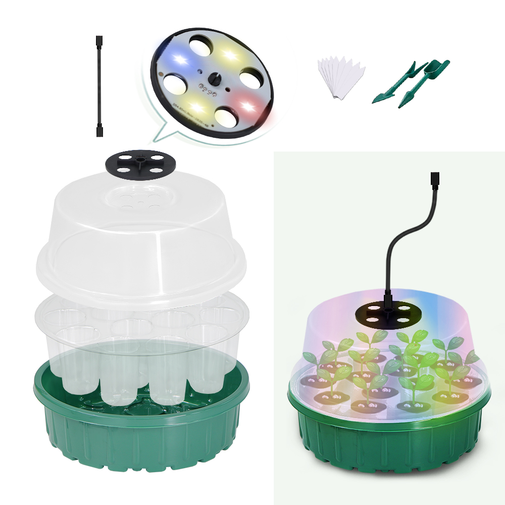 Round Seed Starter Tray with F - مراجعة Propagation Tray Dome وسعره
