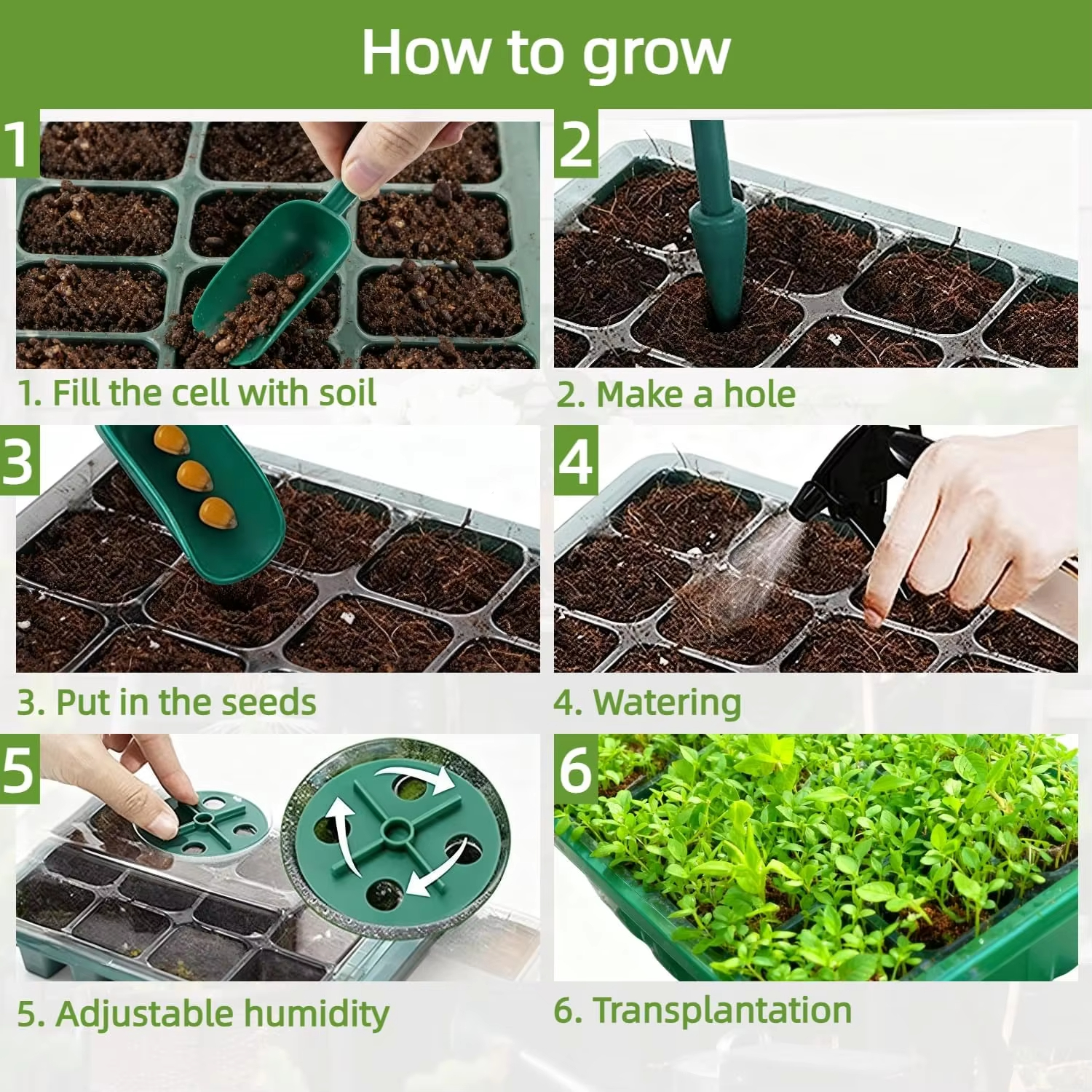 3Pcs Seed Starter Tray Mini Gr - مراجعة Propagation Tray Dome وسعره