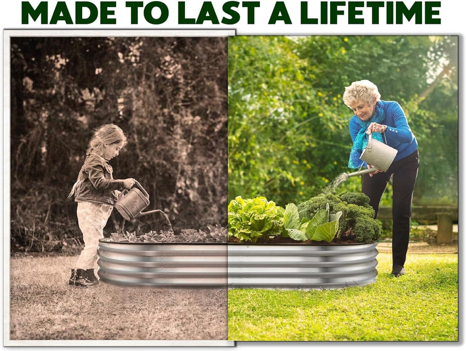 Galvanized Raised Garden Beds  - مراجعة Gardening Tools Box وسعره