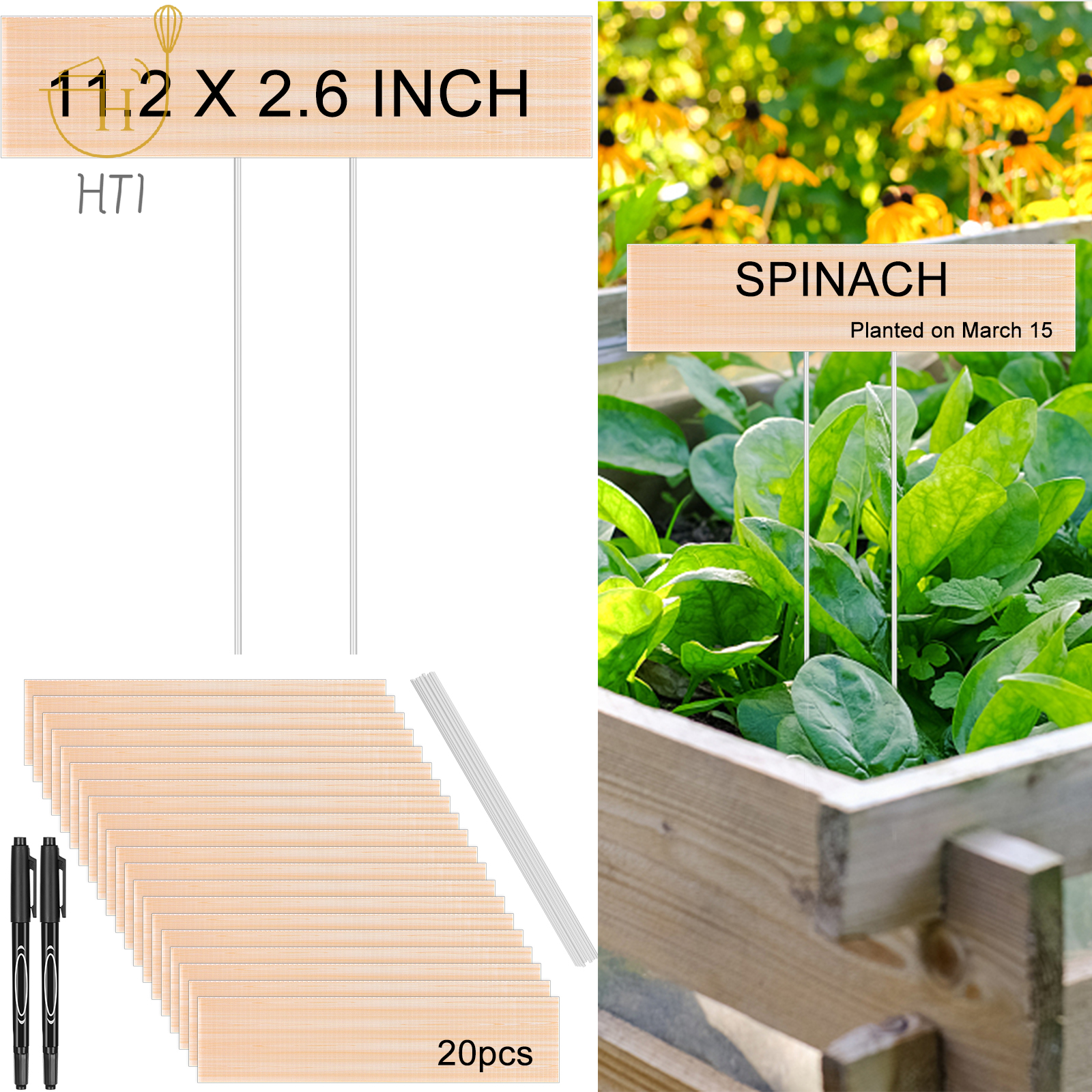 20 Set Jumbo Outdoor Plant Lab - مراجعة Garden Label Marker وسعره