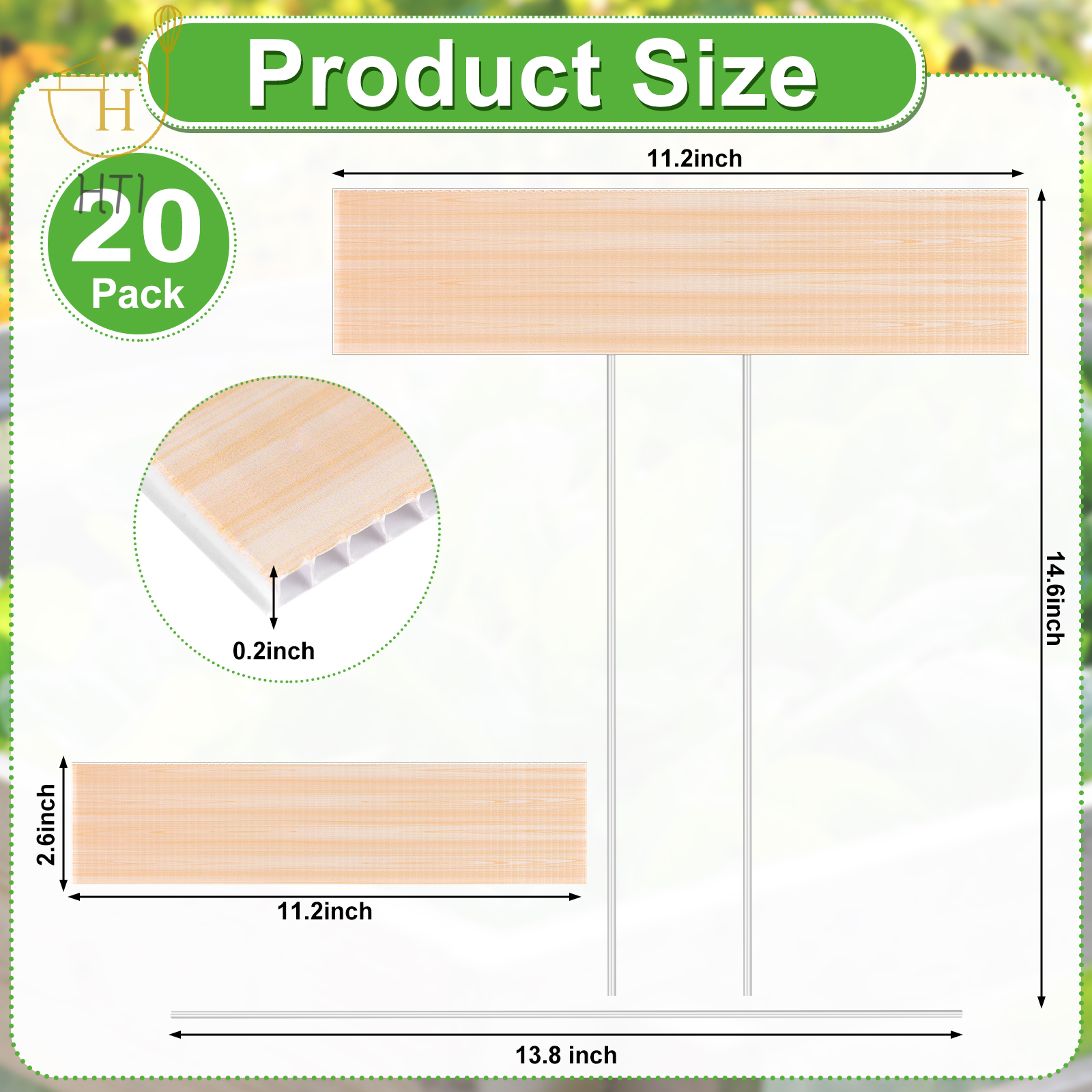 20 Set Jumbo Outdoor Plant Lab - مراجعة Garden Label Marker وسعره