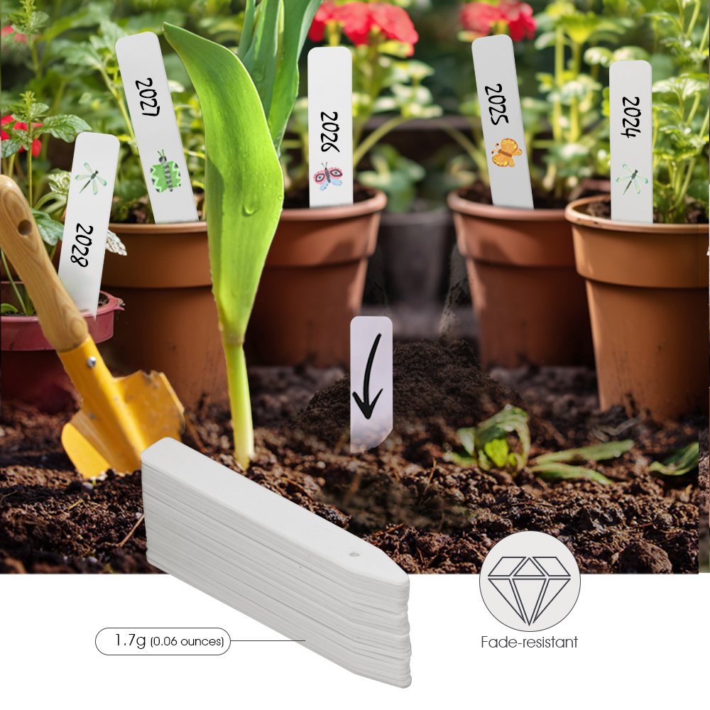 N314 PP Plant Label 10.3cm wit - مراجعة Garden Label Marker وسعره