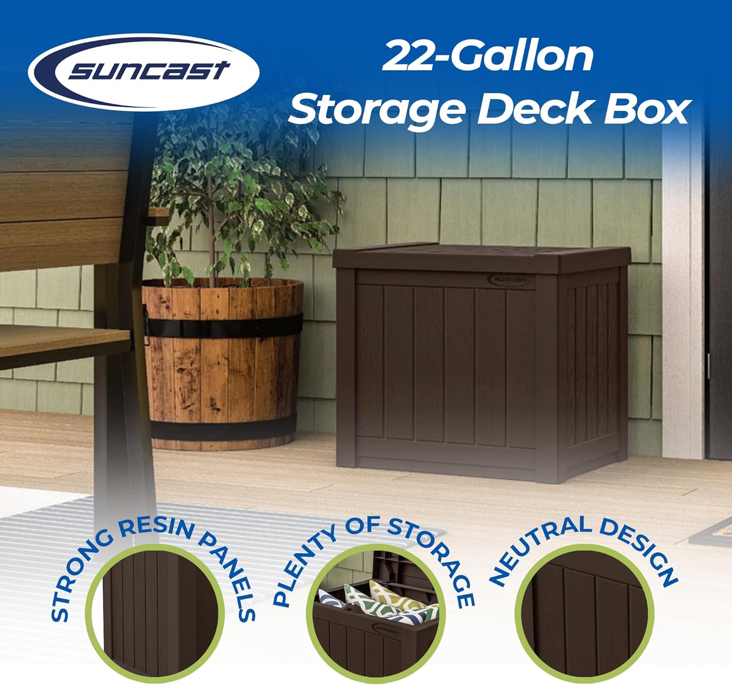 22 Gallon Outdoor Storage Box  - مراجعة Gardening Tools Box وسعره