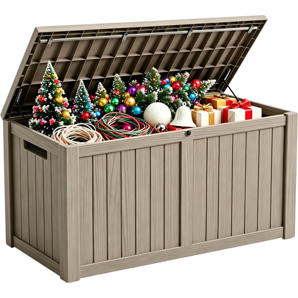 Large 178 Gallon Outdoor Stora - مراجعة Gardening Tools Box وسعره