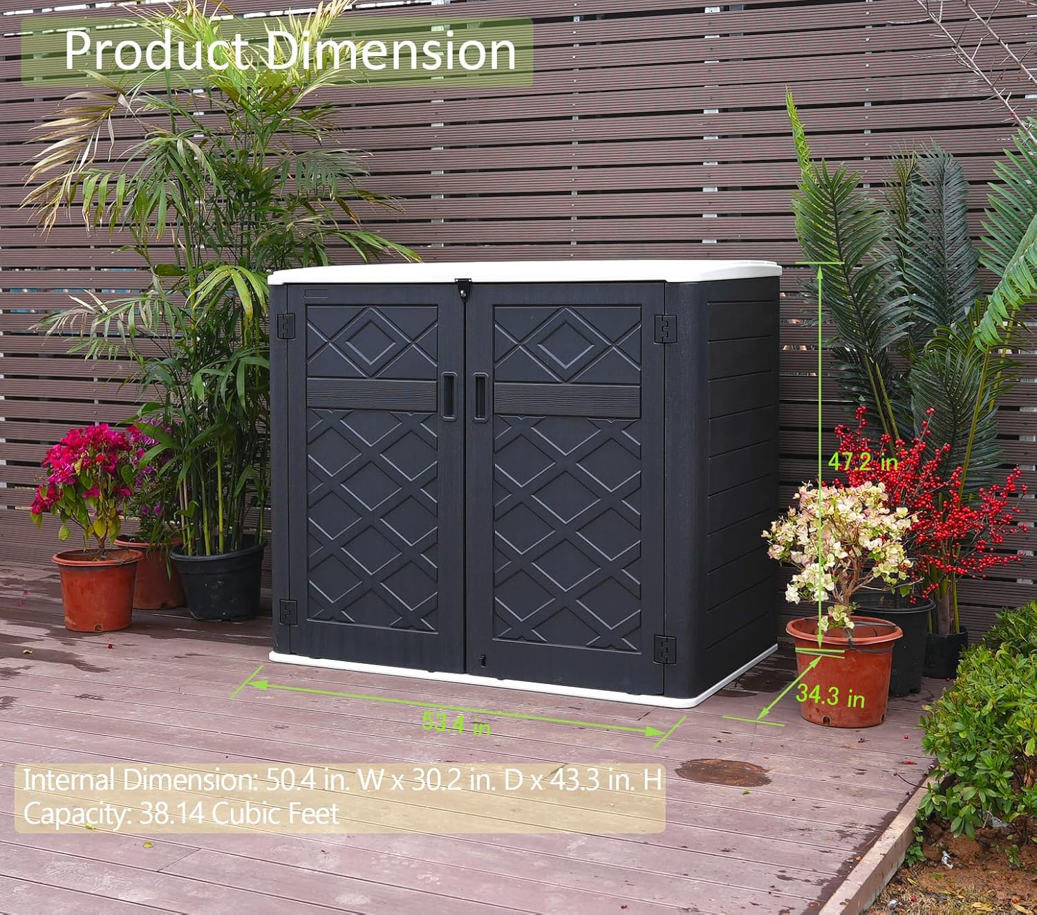 Weather-Resistant Horizontal O - مراجعة Gardening Tools Box وسعره