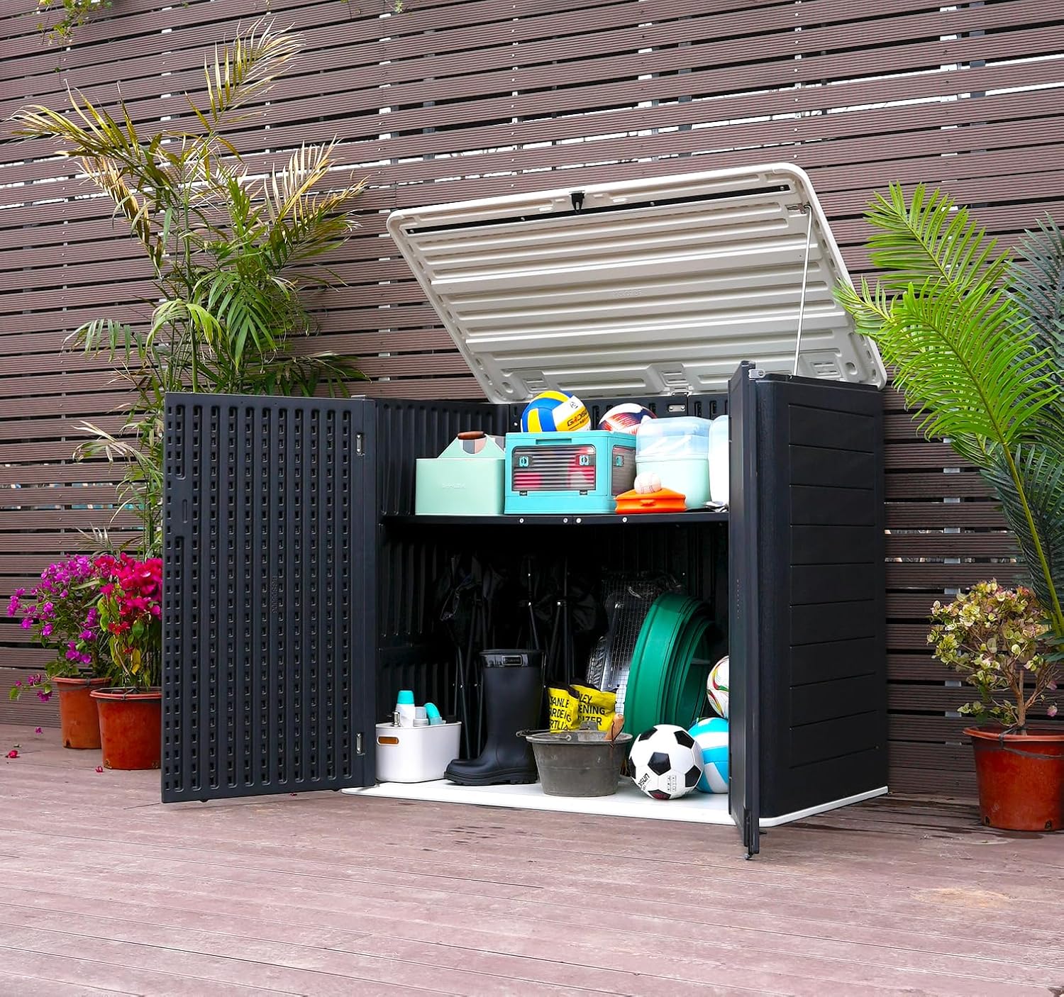 Weather-Resistant Horizontal O - مراجعة Gardening Tools Box وسعره