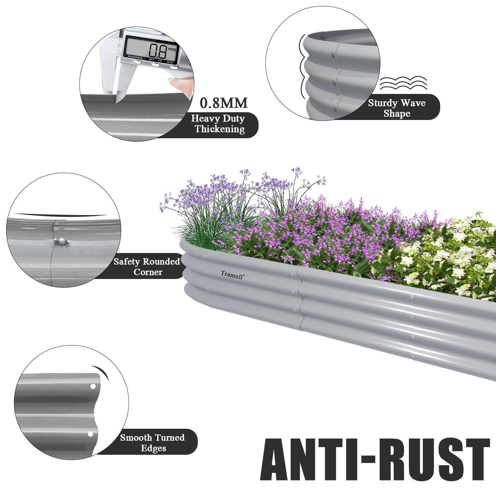 12x2x1FT Galvanized Raised Gar - مراجعة Gardening Tools Box وسعره
