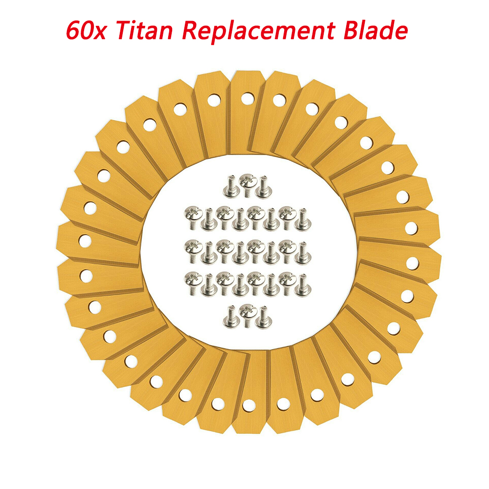 60Pcs Replacement Blades For L - مراجعة Gardening Tools Yellow وسعره