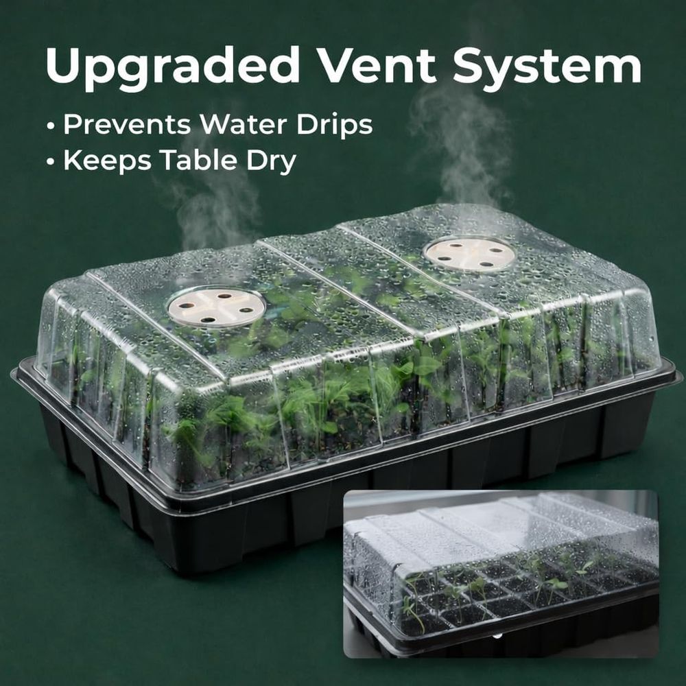10-Set Garden Propagator Set,  - مراجعة Propagation Tray Dome وسعره